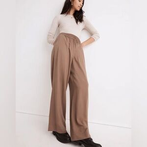 Madewell Drapeweave Carley Wide Leg Pants‎ Castle Rock Medium